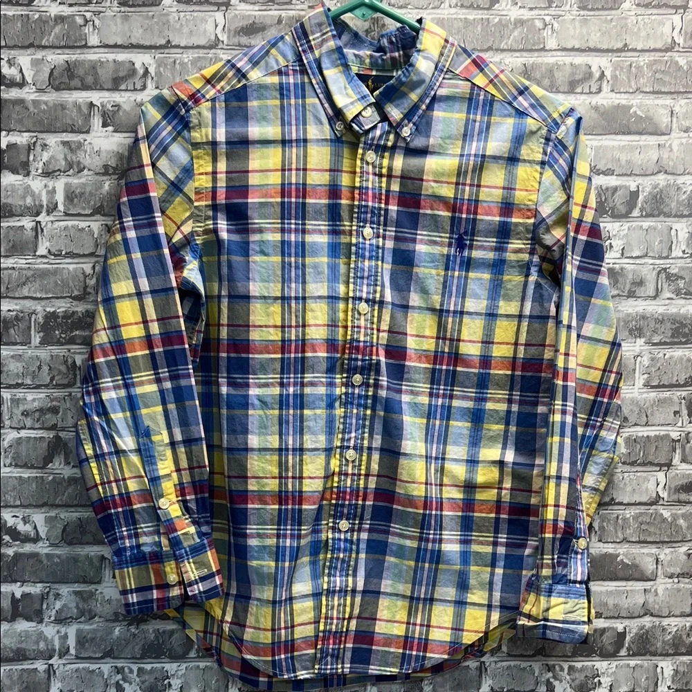 Polo by‎ Ralph Lauren Men's Vibrant Plaid Shirt